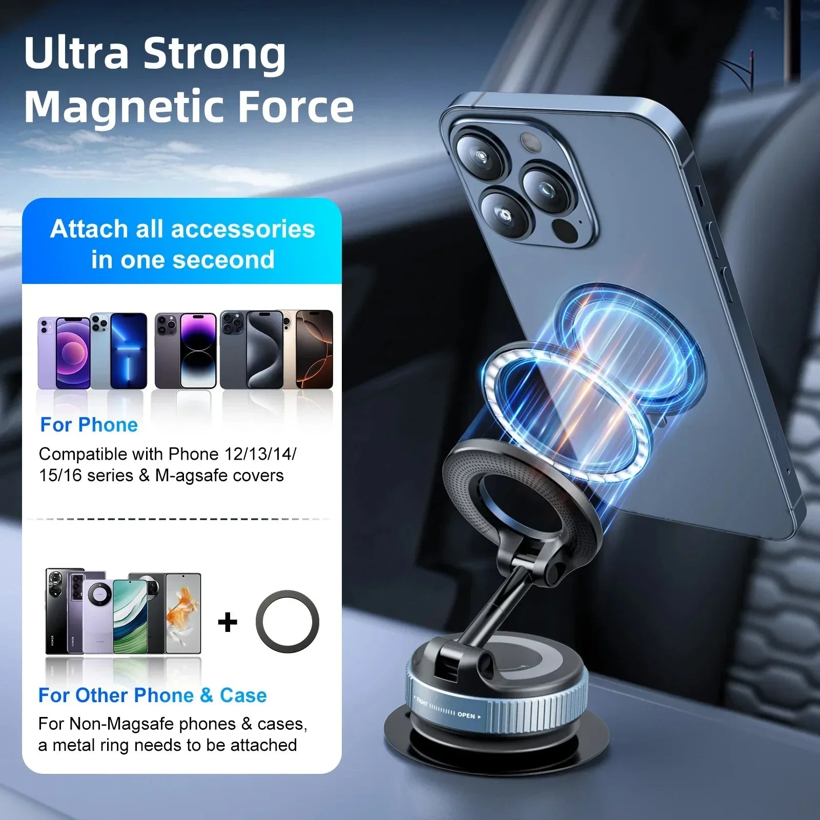 Magnetic Car Phone Stand